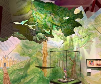 Illustrated story tree environment